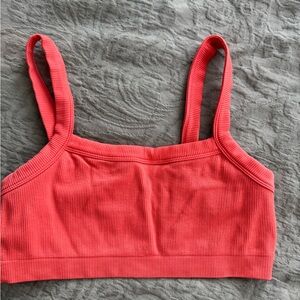 Coral Ribbed Women's Bralette
